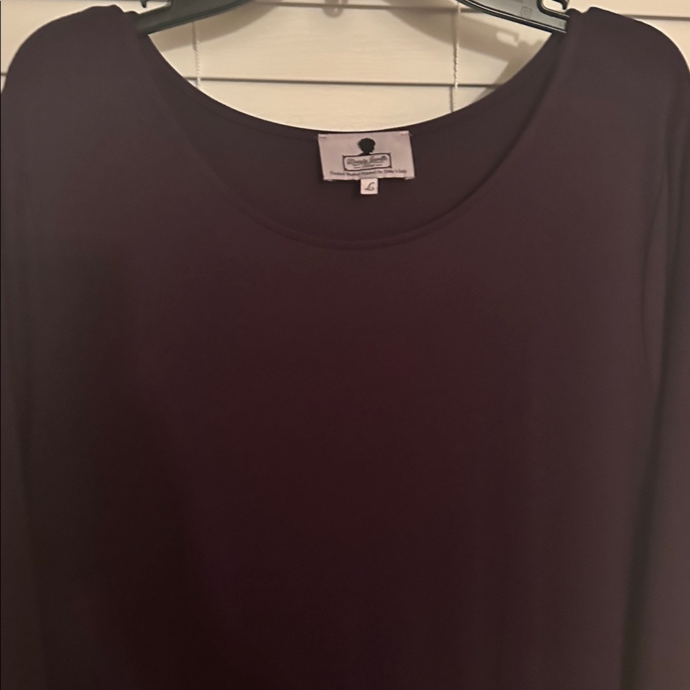 Dainty Jewells Purple Tiered Long Sleeve Maxi Dress - Picture 4 of 5